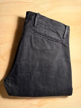 Rogue Territory Black Denim Trousers with Branded Waistband